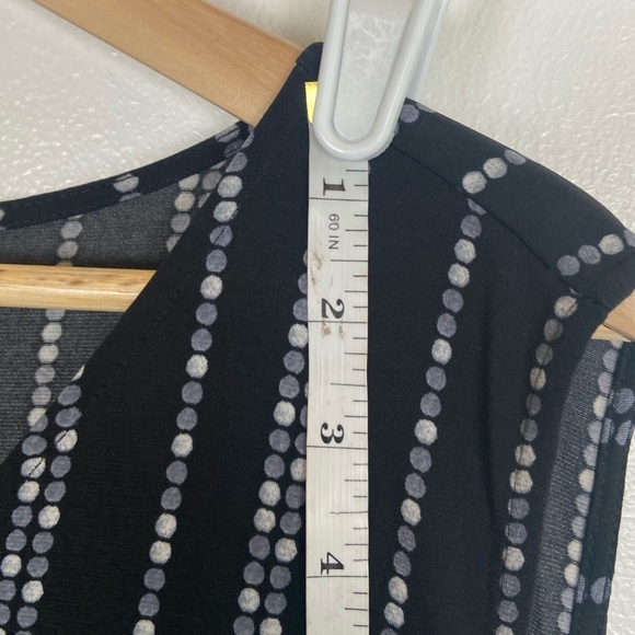 Croft & Barrow Soft Knit Midi Dress Size XXL Black Pleated Faux Wrap Sleeveless - Picture 6 of 9